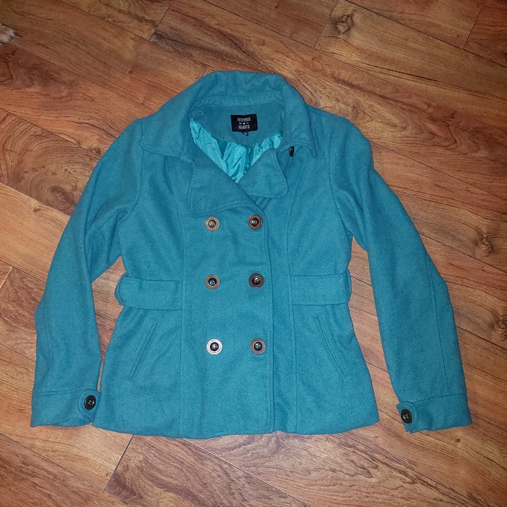 Inspired Hearts Womens XL Jacket teal
